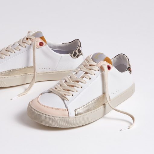 Fleeters Peach Leopard barefoot sneakers - Image 3