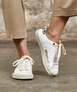 Fleeters Peach Leopard barefoot sneakers