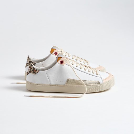 Fleeters Peach Leopard barefoot sneakers - Image 4