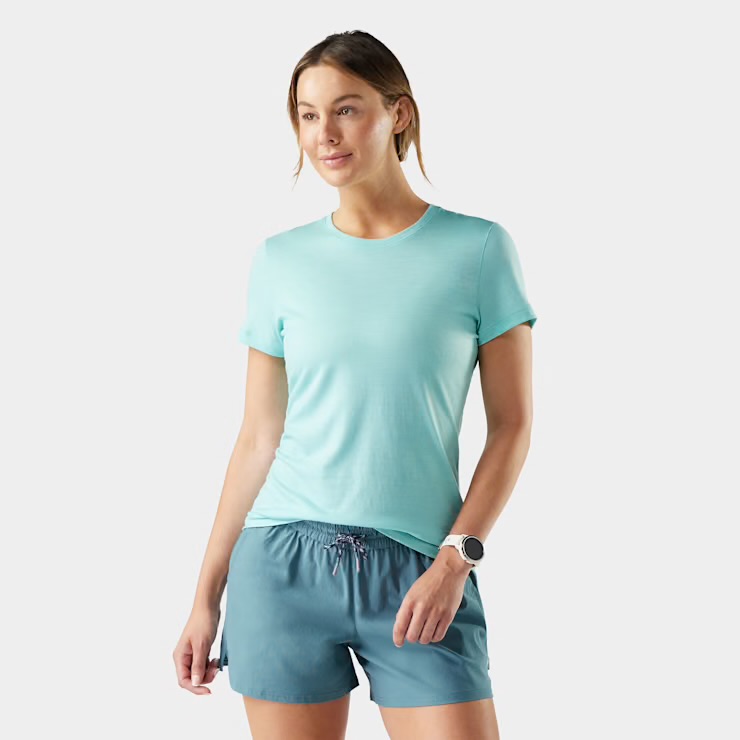 Smartwool 002775 Black/Pacific Blue Short Sleeve W's - Image 3