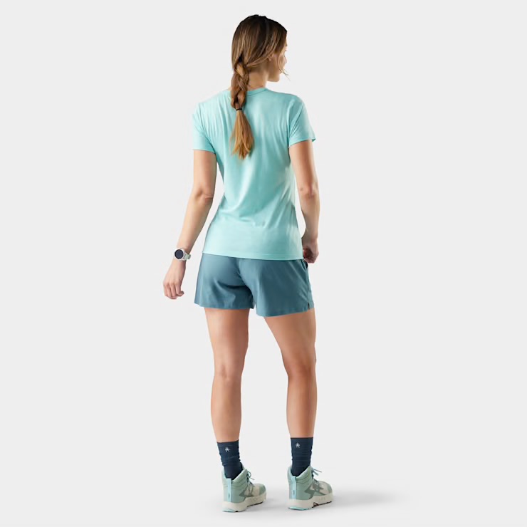 Smartwool 002775 Black/Pacific Blue Short Sleeve W's - Image 5