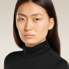 Icebreaker 260 Oasis Turtle Neck BLACK ženska majica - slika 3