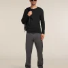 Icebreaker 200 Oasis LS Crew BLACK moška majica - slika 2