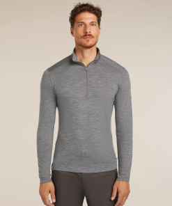 Icebreaker 200 Oasis Half Zip GREY moška majica