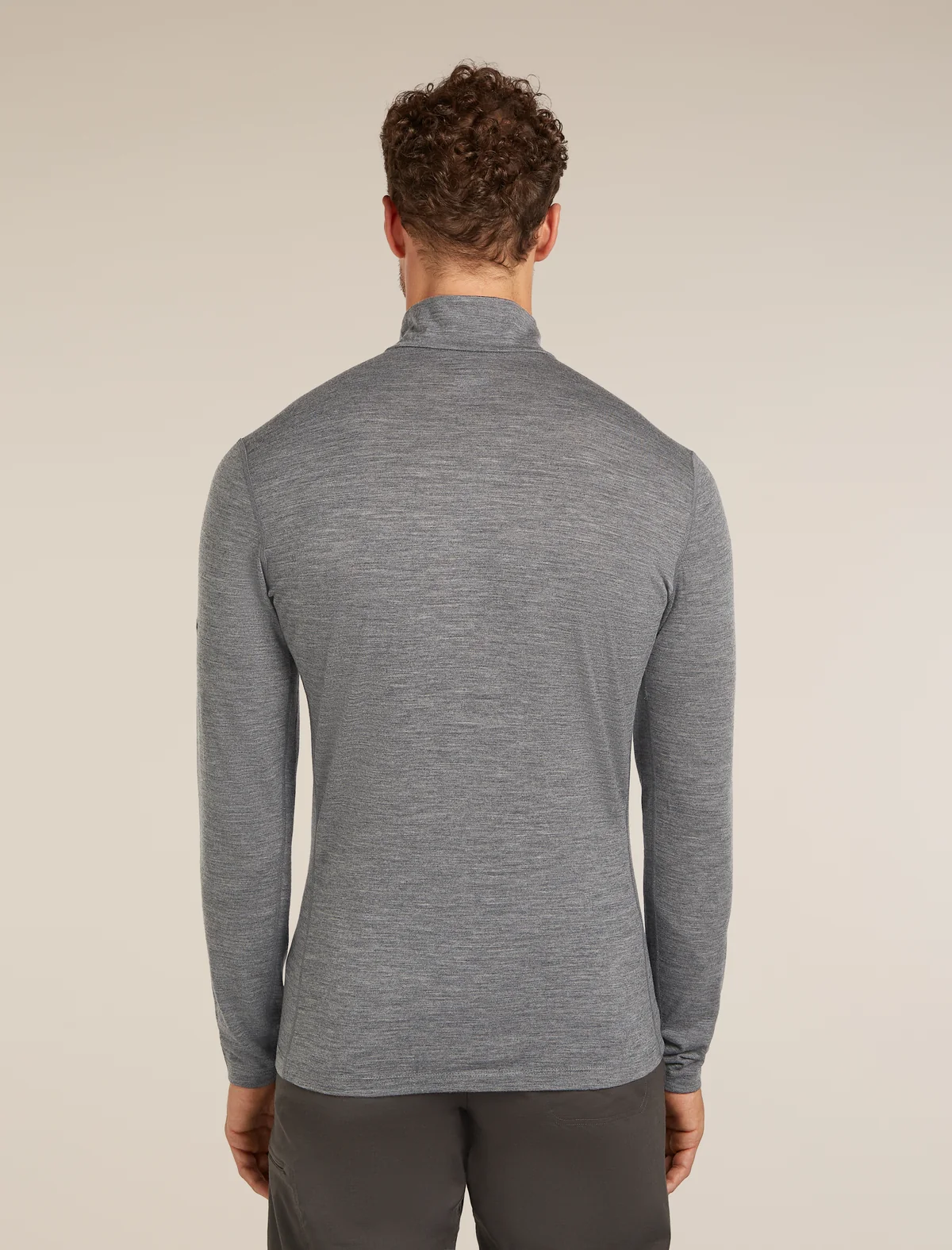 Icebreaker 200 Oasis Half Zip GREY moška majica - slika 4