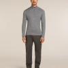 Icebreaker 200 Oasis Half Zip GREY moška majica - slika 3
