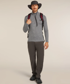 Alternative view of Icebreaker 200 Oasis Half Zip GREY moška majica