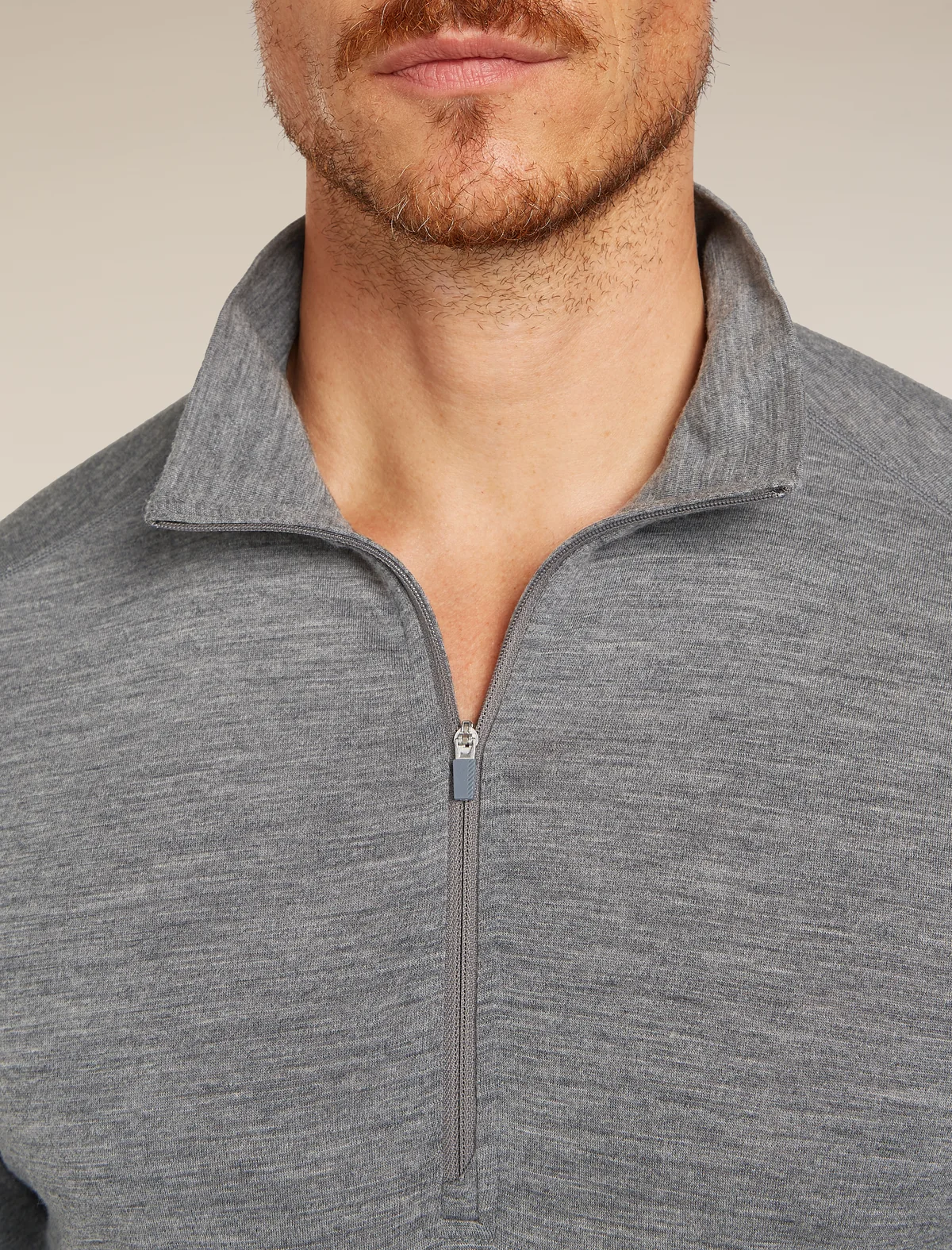 Icebreaker 200 Oasis Half Zip GREY moška majica - slika 6