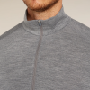 Icebreaker 200 Oasis Half Zip GREY moška majica - slika 7