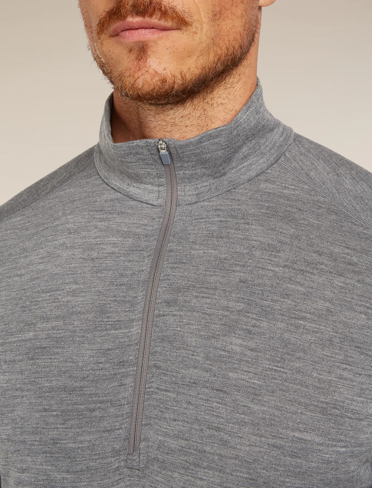 Icebreaker 200 Oasis Half Zip GREY moška majica - slika 7