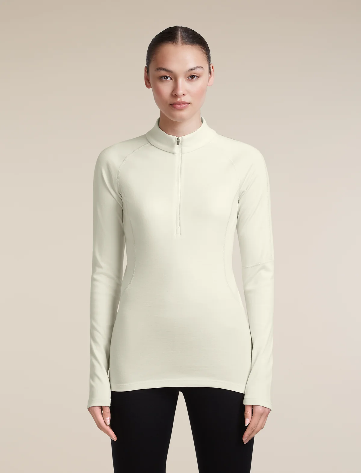 Icebreaker 300 MerinoFine™ Polar Half Zip ženska majica