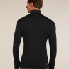 Icebreaker 260 Quantum Long Zip Jacket Black moška jakna z zadrgo - slika 3