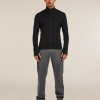 Icebreaker 260 Quantum Long Zip Jacket Black moška jakna z zadrgo - slika 2