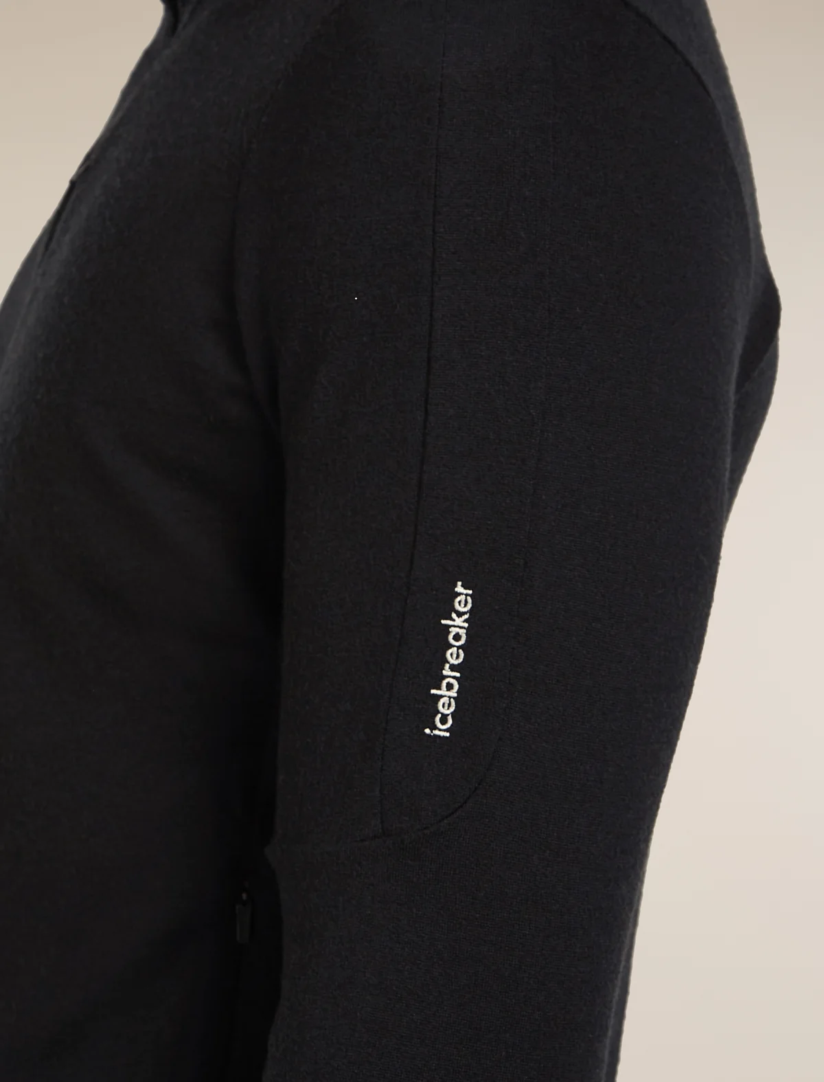 Icebreaker 260 Quantum Long Zip Jacket Black moška jakna z zadrgo - slika 5