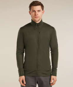 Icebreaker 260 Quantum Long Zip Jacket Loden moška jakna z zadrgo