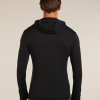 Icebreaker 260 Quantum Zip Hoodie Black moška jakna z zadrgo - slika 6