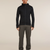 Icebreaker 260 Quantum Zip Hoodie Black moška jakna z zadrgo - slika 2