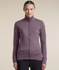 Icebreaker 260 Quantum Long Zip Jacket ženska jopa z zadrgo