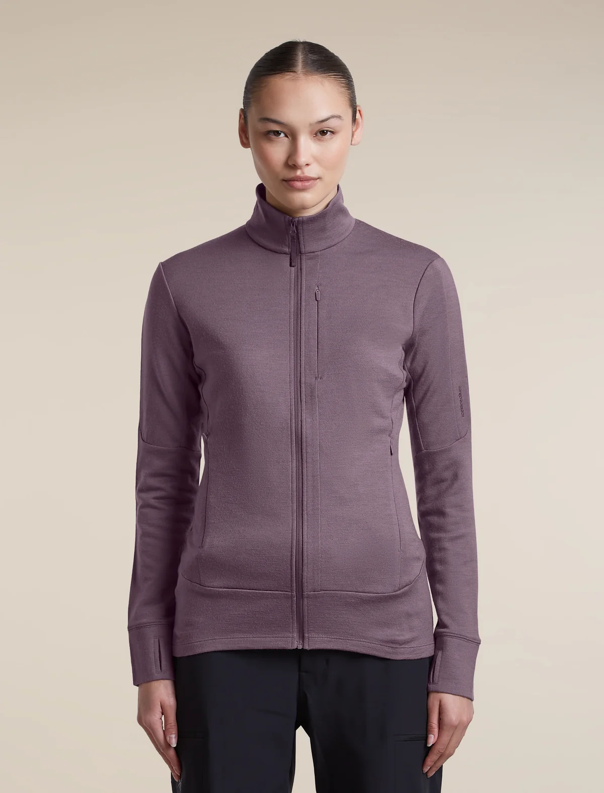 Icebreaker 260 Quantum Long Zip Jacket ženska jopa z zadrgo