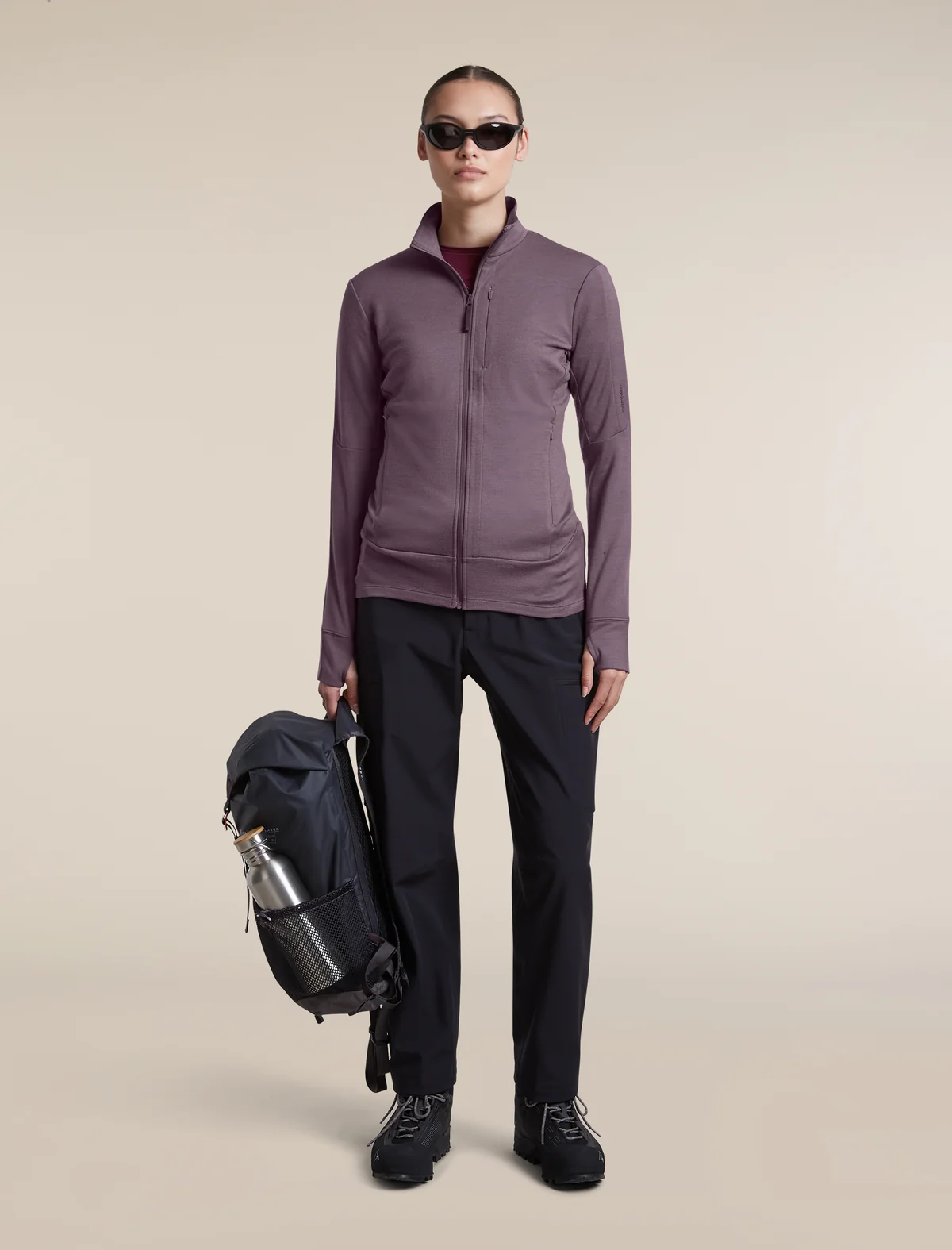 Icebreaker 260 Quantum Long Zip Jacket ženska jopa z zadrgo - slika 6